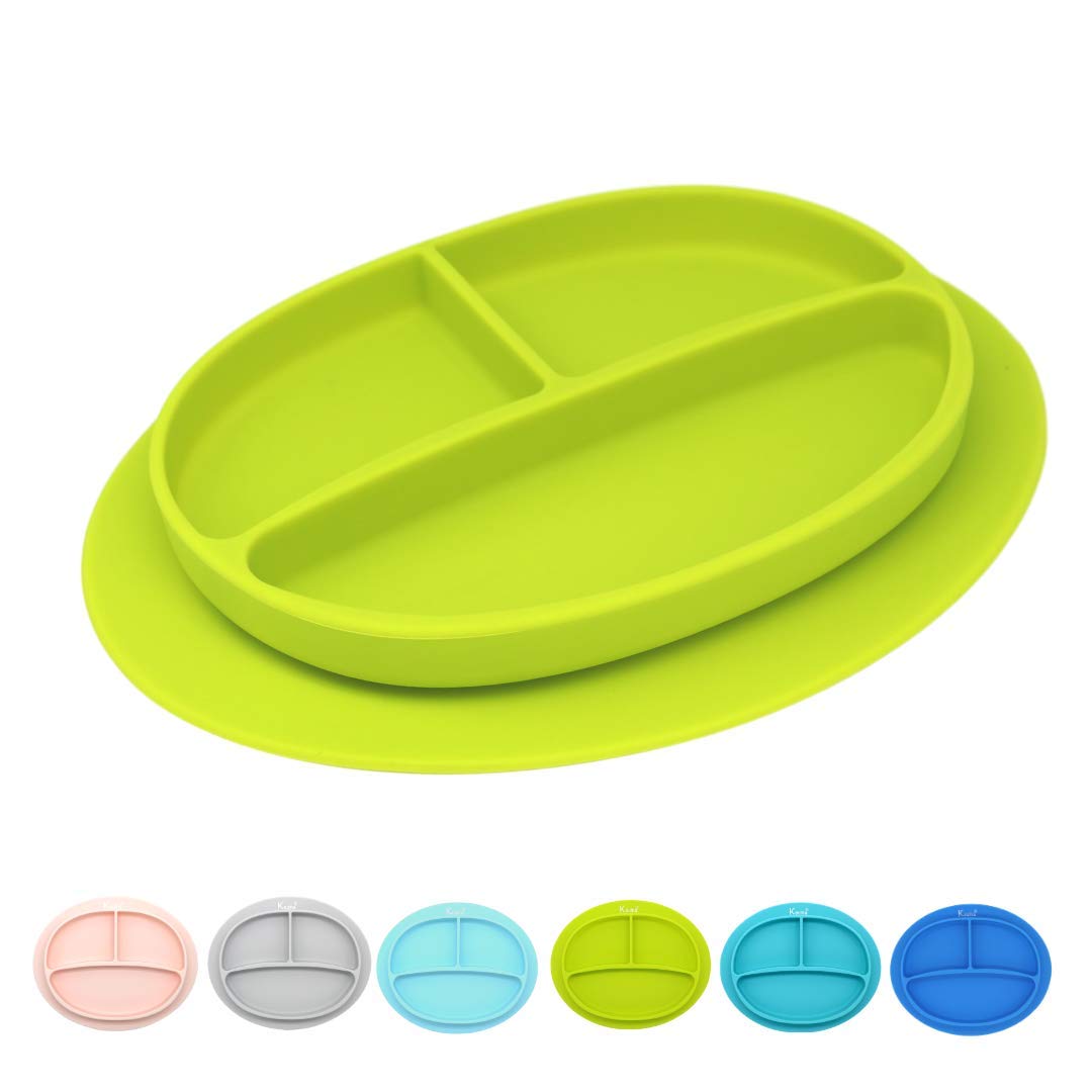 Silicone Baby Plate With Suction Plate For Babies - Temu